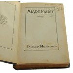 Xiądz Faust Powieść Tadeusz Miciński proj. okł. Konstanty Zacharkiewicz [1913]