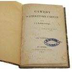 Gawędy o literaturze i sztuce Kraszewski Józef Ignacy [1857]