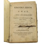 Krótki zbiór uwag o stylu i jego rozmaitości szczególniey dla użytku uczącey się młodzieży zebr. przez professora literat. polsk. i łacińsk. w szkole wojewódzkiey w Pułtusku Rostkowski Szczepan [1822]