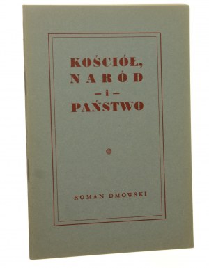 Kościół naród Państwo Roman Dmowski [ca 1942]