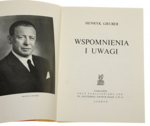 Wspomnienia i uwagi Henryk Gruber [1968]