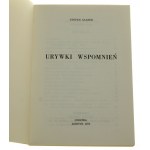 Urywki wspomnień Glaser Stefan [Londyn 1974]