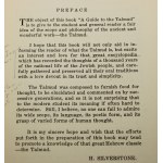 A Guide to the Talmud [przewodnik po Talmudzie] Harry Silverstone [1942]