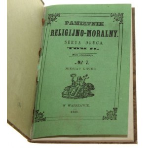 Pamiętnik religijno-moralny Serya 2 Tom II Nr 7 [1858]