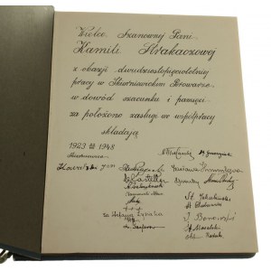 Album pamiątkowy jubileuszowy Skierniewicki Browar Parowy Władysław Strakacz [1948]