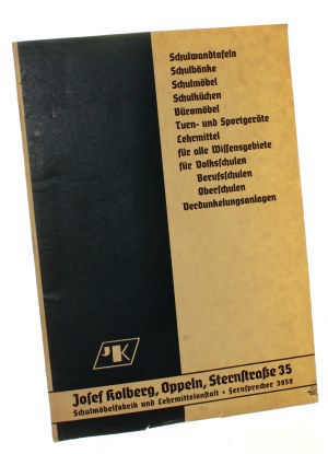 Josef Kolberg Oppeln [Opole] Sternstrasse 35 [katalog mebli] [ca 1935]