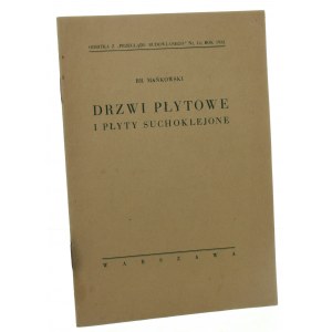 Drzwi płytowe i płyty suchoklejone Mańkowski Br. [1932]
