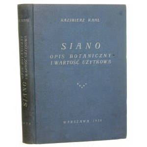 Siano Opis botaniczny i wartość użytkowa Kazimierz Kahl [1938]