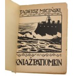 Kniaź Patiomkin Tadeusz Miciński proj. okł. Stefan Filipkiewicz [PIERWSZE WYDANIE / 1906]