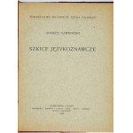 GAWROŃSKI Andrzej – Szkice językoznawcze. Odręczna dedykacja Anieli Nitschowej