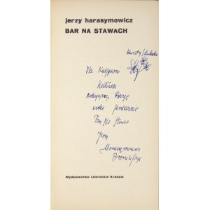 HARASYMOWICZ J. - Bar on the Ponds. Handwritten dedication by the author.