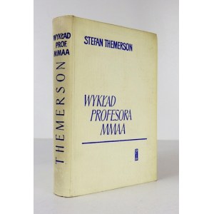 THEMERSON S. - Vortrag von Professor Mmaa. Abbildung: F. Themerson. Erste polnische Ausgabe.