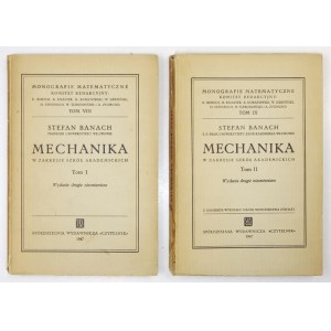 BANACH S. - Mechaniker im Bereich der akademischen Schulen. Widmung von Ł. Banachowa an H. Steinhaus 