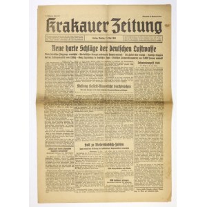 KRAKAUER Zeitung. Krakau 1940. Zeitungdsverlag. folio. R. 2, nr 111: 13 Mai 1940. s. [4].