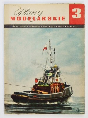 PLANY Modelarskie. R. 1, nr 3: 1965. Polski holownik 