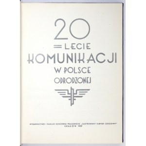 20-LECIE komunikacji w Polsce Odrodzonej. 1939