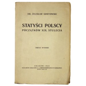 GROTOWSKI Zelislaw - Polish extras of the early 19th century. 1923