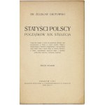 GROTOWSKI Zelislaw - Polnische Statisten des frühen 19. Jahrhunderts. 1923