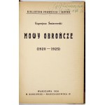 MAYKOWSKA M. - Klasyczna teorja wymowy + ŚMIAROWSKI E.- Mowy obrończe (1920-1925).