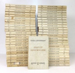 ZESZYTY historyczne. Paryż. Pierwszych 50 tomów. 1962-1979.