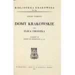 CHMIEL Adam - Häuser in Krakau. Grodzka-Straße. Teil 2 (Zahlen oder ungerade 19-37). Kraków 1935. druk L....