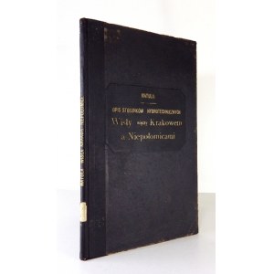 MATULA Jan - Eine Beschreibung der hydrotechnischen Verhältnisse der Weichsel im regulierten Gebiet zwischen Krakau und Niepołomice und der...