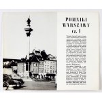 [WARSZAWA - Pomniki Warszawy] - zestaw 16 czarno-białych reprodukcji fotograficznych. Warszawa [B. d.]...