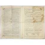 [INSURANCE]. FIRST General Association of officials of the Austro-Hungarian Monarchy. Insurance contract with Mr....