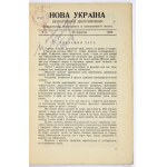 NOVA Ukraina. Nr 1: III 1922.