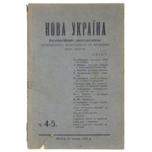 NOVA Ukraine. Nr. 4/5: 30 V 1922