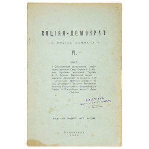 SOCIJAL-DEMOKRAT. No. 6: VI 1930.