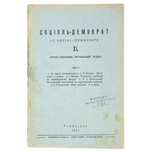 SOCIJAL-DEMOKRAT. Nr. 11: XI 1932