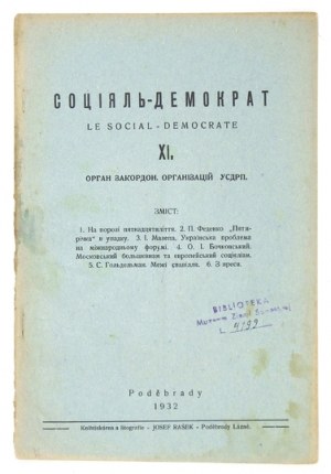 SOCIJAL-DEMOKRAT. Nr 11: XI 1932