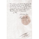 August II. der Starke (1670-1733), König von Polen. Autographischer Brief. Wahlsiegel.