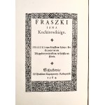 KOCHANOWSKI Jan - Dzieła wszystkie. Wydanie pomnikowe. T. 1-4. Warschau 1884
