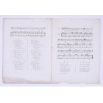 [MICKIEWICZ Adam] - 'Lied des Jägers' (übersetzt) - Le Chant de Chasseur. Tire des poesies de A. Mickiewicz avec une chansonnette Musique de K. Kotkowski [...] Paris [1833].