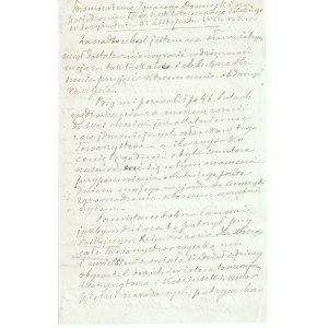 DOMEYKO Ignacy - Manuscript of a speech of November 5, 1884 in Paris [Hist.-Lit. Society].