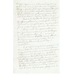DOMEYKO Ignacy - Rękopis przemówienia z dnia 5 listopada 1884 roku w Paryżu [Tow. Hist.-Lit.]