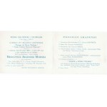 [WAR MARINE HOLIDAY] Collection of documents: celebration program, invitation, and pamphlet prints. Paris 1939