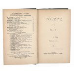 ASNYK Adam - Poezye przeez El…Y. Tomy I-IV [różne wydania], Lwów 1881-1894