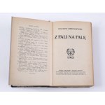 SIEROSZEWSKI Wacław - Z fali na falę, Kraków 1910 [marka ochronna z podpisem autora]