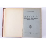 KOTARBIŃSKI Tadeusz - Elementy teorji poznania, logiki formalnej i metodologji. Lwów 1931