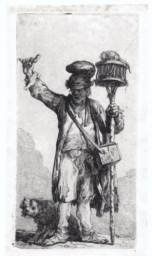 NORBLIN Jan Piotr (1745-1830) - Handlarz trutką na szczury. Akwaforta. 1781
