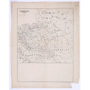 [Second Polish Republic] Republic of Poland and neighboring countries [map]. Warsaw 1922.
