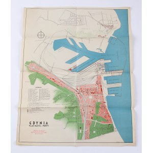 GDYNIA. Plan of the city and port. 1930.