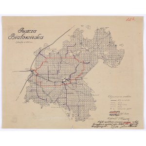 PUSZCZA BIAŁOWIESKA mapa 1934