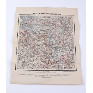 [SYCÓW] Kreis Gross-Wartenberg. Mapa. Ok. 1910 r.