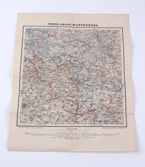 [SYCÓW] Kreis Gross-Wartenberg. Mapa. Ok. 1910 r.