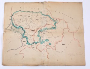 [WILNO, KOWNO, MIŃSK, GRODNO] Mapa odręczna, przed 1918