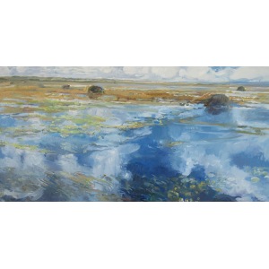 Joanna Galecka, 1963, Clouds on the floodplains, 2016